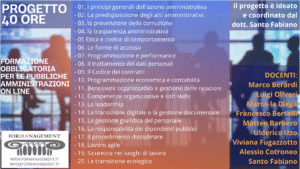 PROGETTO 40 ORE – La formazione di base per tutti i dipendenti