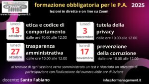 FORMAZIONE OBBLIGATORIA 2025